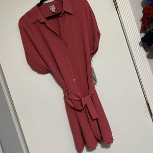 Flattering button-up dress